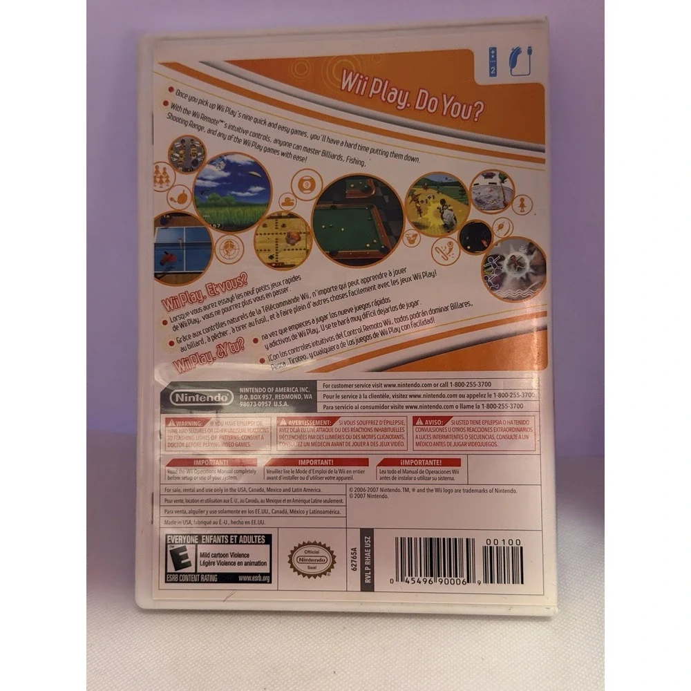 Wii Play Nintendo Wii Sports Game Disc, Case and Manual! TESTED